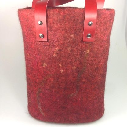 Taske rød gotland/merino