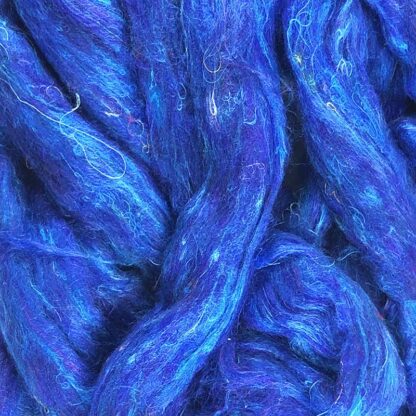 Sari silke fibre blå